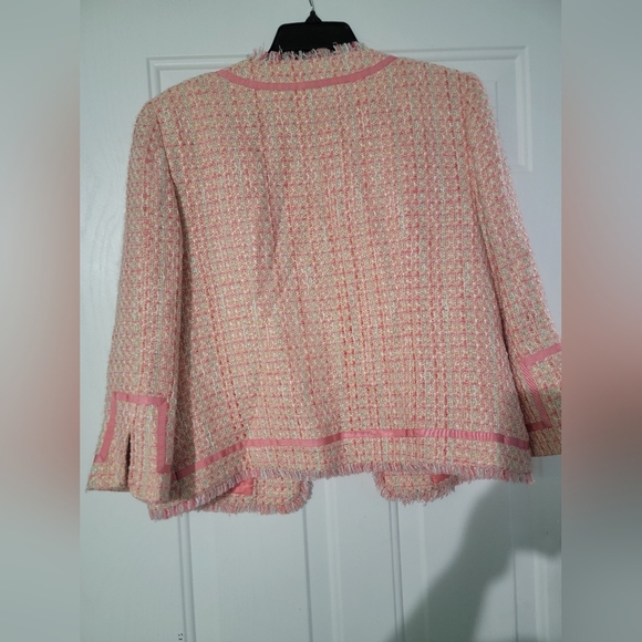 Madison Studio Pink Blazer Structured Knit Jacket - Picture 2 of 7